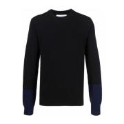 Tonal Design Gebreide Trui Comme des Garçons , Black , Heren