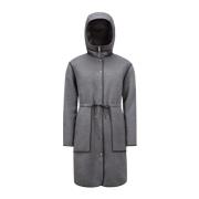 Lange Winterjas Moncler , Gray , Dames