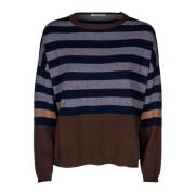 Dames Crewneck Sweater. Lange Mouw. Wol & Kasjmier. Gemaakt in Italië ...