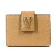 Pre-owned Leather wallets Versace Pre-owned , Beige , Dames