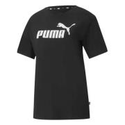 Essentials Logo Boyfriend T-shirt Puma , Black , Dames