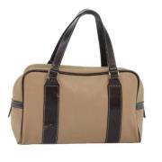 Pre-owned Canvas handbags Burberry Vintage , Beige , Dames