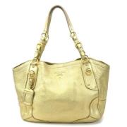 Pre-owned Leather handbags Prada Vintage , Yellow , Dames