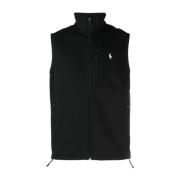 Casual Zwarte Katoen Polyester Vest Polo Ralph Lauren , Black , Heren