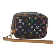 Pre-owned Canvas pouches Louis Vuitton Vintage , Black , Dames