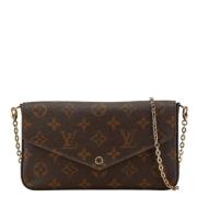 Pre-owned Canvas louis-vuitton-bags Louis Vuitton Vintage , Brown , Da...