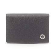 Pre-owned Leather wallets Bvlgari Vintage , Black , Dames