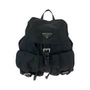 Pre-owned Canvas backpacks Prada Vintage , Black , Dames