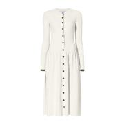 Beige Rib Gebreide Knoop Voorkant Jurk Proenza Schouler , Beige , Dame...