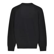 Zwarte Sweater Collectie Sacai , Black , Heren