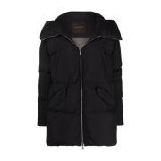 Zwarte Puffer & Donsjas Moorer , Black , Dames