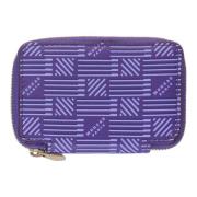 Ritssluiting Leren Portemonnee met Logovoering Moreau Paris , Purple ,...