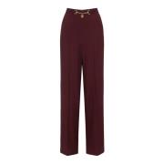 Stijlvolle Broek voor Vrouwen Elisabetta Franchi , Red , Dames