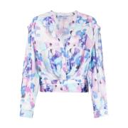 Blauwe Casual Blouse Otaki Top IRO , Blue , Dames