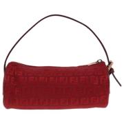 Pre-owned Canvas pouches Fendi Vintage , Red , Dames