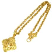 Pre-owned Metal necklaces Chanel Vintage , Yellow , Dames