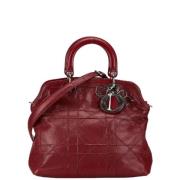 Pre-owned Leather dior-bags Dior Vintage , Red , Dames