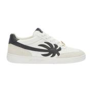 Witte Sneakers met Palm Trees Palm Angels , White , Heren