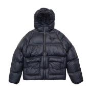 Zwarte Puffer Crop Jas Arte Antwerp , Blue , Heren