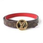 Pre-owned Leather belts Louis Vuitton Vintage , Brown , Dames