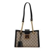 Pre-owned Canvas gucci-bags Gucci Vintage , Beige , Dames