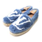 Pre-owned Fur sneakers Louis Vuitton Vintage , Blue , Heren