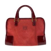 Pre-owned Leather handbags Loewe Pre-owned , Red , Dames