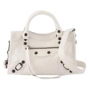 Leather handbags Balenciaga , White , Dames