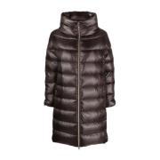 Bruine Puffer & Down Coat Herno , Brown , Dames