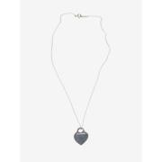 Pre-owned Fabric necklaces Tiffany & Co. Pre-owned , Gray , Dames