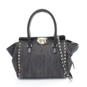 Pre-owned Canvas handbags Valentino Vintage , Black , Dames