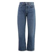 Klassieke Straight Leg Jeans, 100% Katoen Agolde , Blue , Dames