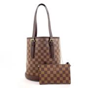 Pre-owned Canvas louis-vuitton-bags Louis Vuitton Vintage , Brown , Da...