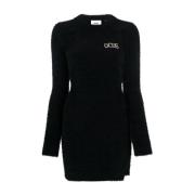 Zwarte Lange Mouw Casual Jurk Gcds , Black , Dames