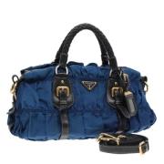 Pre-owned Nylon prada-bags Prada Vintage , Blue , Dames