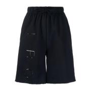 Zwarte Casual Katoenen Shorts IRO , Black , Dames