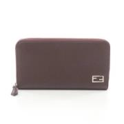 Pre-owned Leather wallets Fendi Vintage , Red , Dames