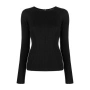 Zwart Longsleeve T-shirt Katoen Modal Linnen Rag & Bone , Black , Dame...