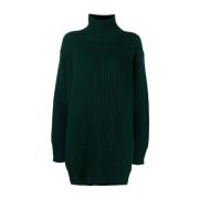 Groene Wol Lange Mouw Elegante Trui Jil Sander , Green , Dames