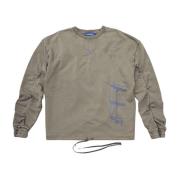 Zwart Gewassen Crewneck Sluier A-Cold-Wall , Green , Heren