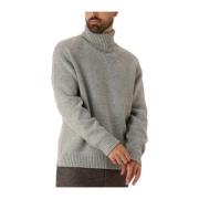 Grijze Gebreide Coltrui Selected Homme , Gray , Heren