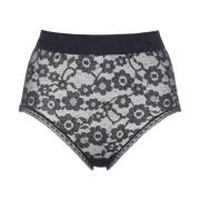 Hooggetailleerde Vrolijke Slip Eres , Black , Dames