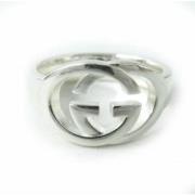 Pre-owned Metal rings Gucci Vintage , Gray , Dames