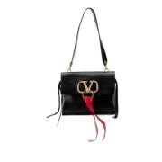 Pre-owned Leather handbags Valentino Vintage , Black , Dames