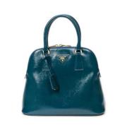 Pre-owned Leather prada-bags Prada Vintage , Blue , Dames