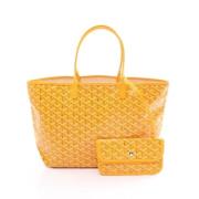 Pre-owned Canvas shoulder-bags Goyard Vintage , Yellow , Dames