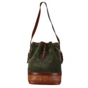 Pre-owned Leather crossbody-bags Loewe Pre-owned , Green , Dames