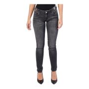 Zwarte Skinny Jeans met Lage Taille Gaudi , Black , Dames