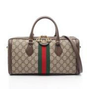 Pre-owned Leather gucci-bags Gucci Vintage , Beige , Dames