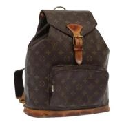 Pre-owned Canvas backpacks Louis Vuitton Vintage , Brown , Dames